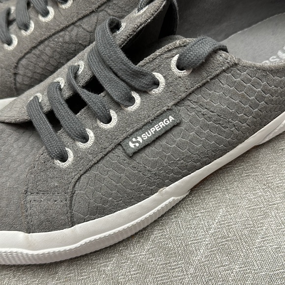 NWOT Superga Suede Anaconda in Gray - Picture 6 of 9